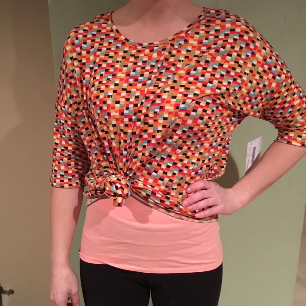 NWT Fun-patterned LuLaRoe Small Irma